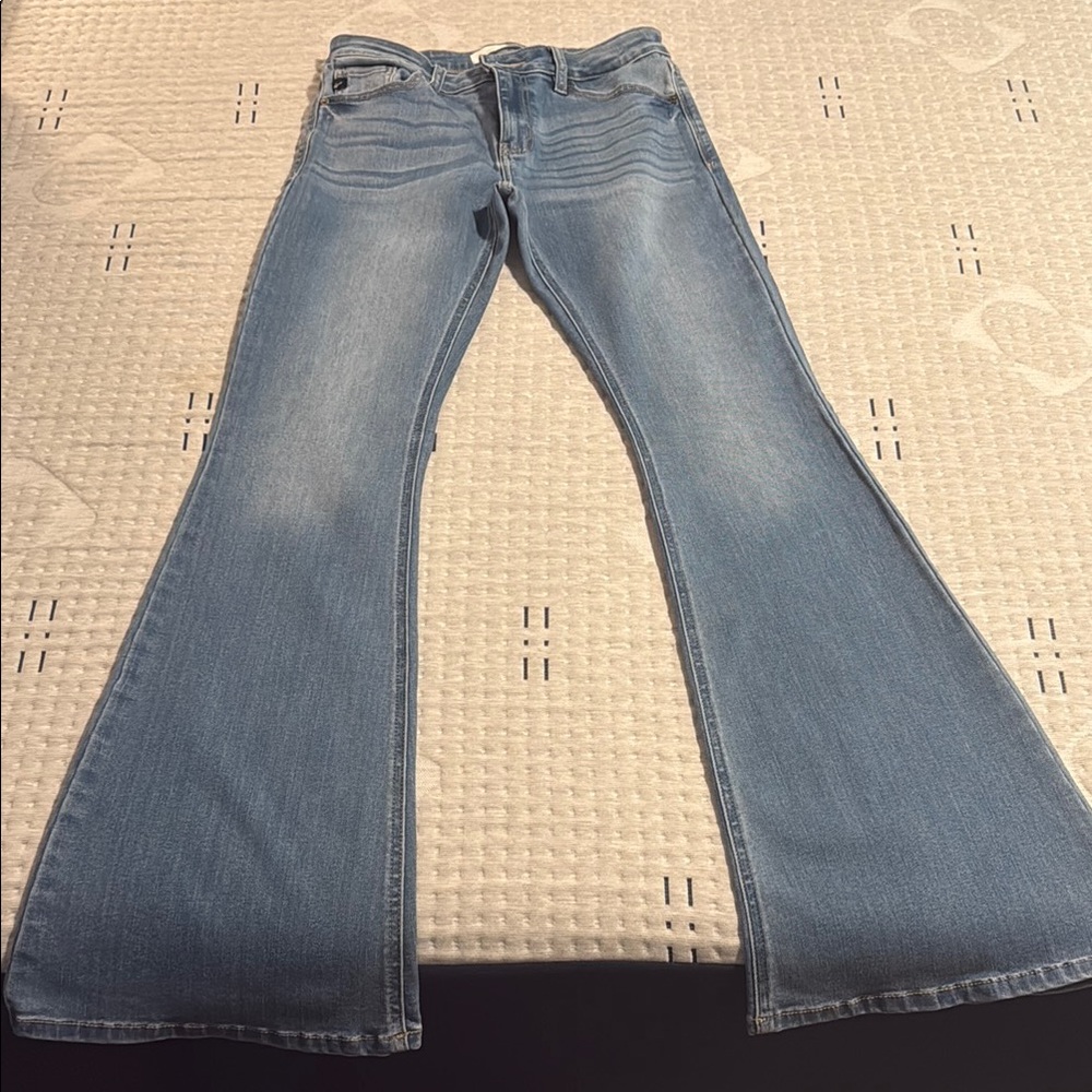 KanCan Blue Flare Wide Leg Jeans